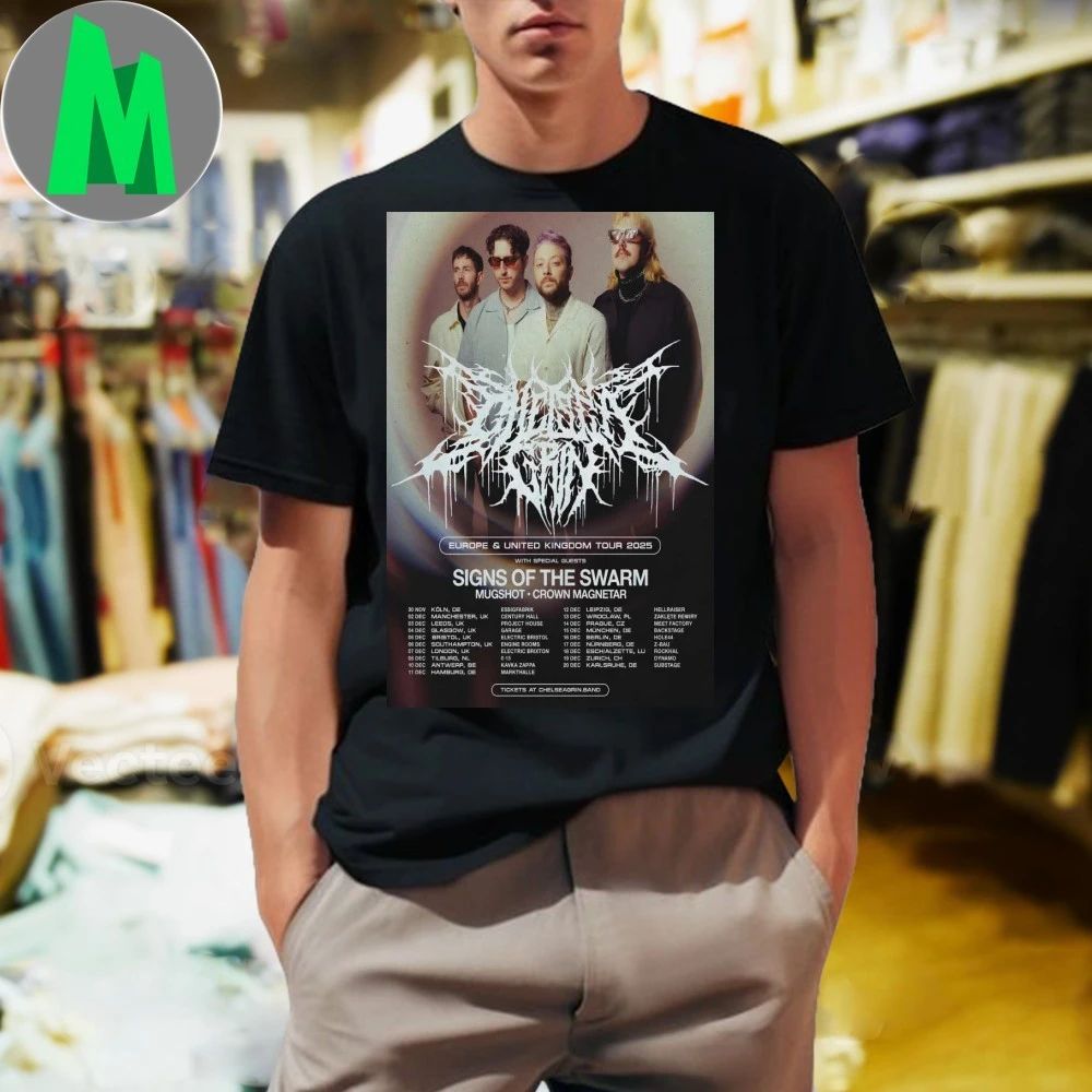 Chelsea Grin Tour Dec 2025 Poster - Adult & Kids T-Shirts, Sweatshirts & Hoodies apparel design preview 1