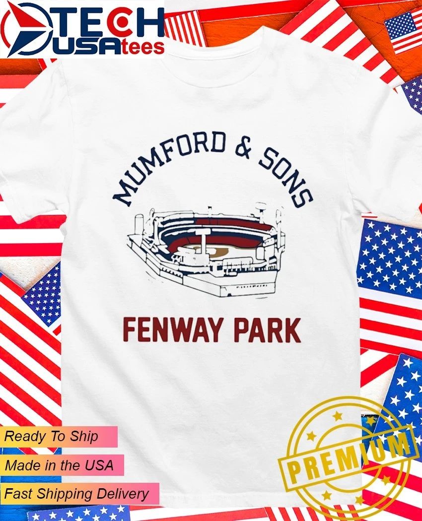 Mumford and Sons Fenway Park in Boston MA June 22 - Adult & Kids T-Shirts, Sweatshirts & Hoodies apparel design preview 1