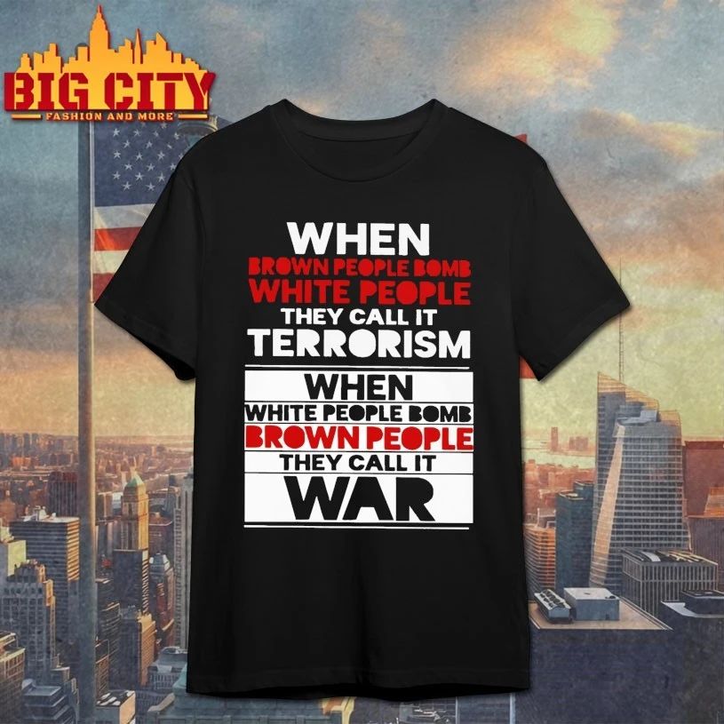 When brown people bomb white - Adult & Kids T-Shirts, Sweatshirts & Hoodies apparel design preview 1