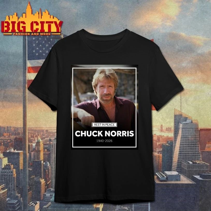 Rest in Peace Chuck Norris 1940-2026 - Adult & Kids T-Shirts, Sweatshirts & Hoodies apparel design preview 1