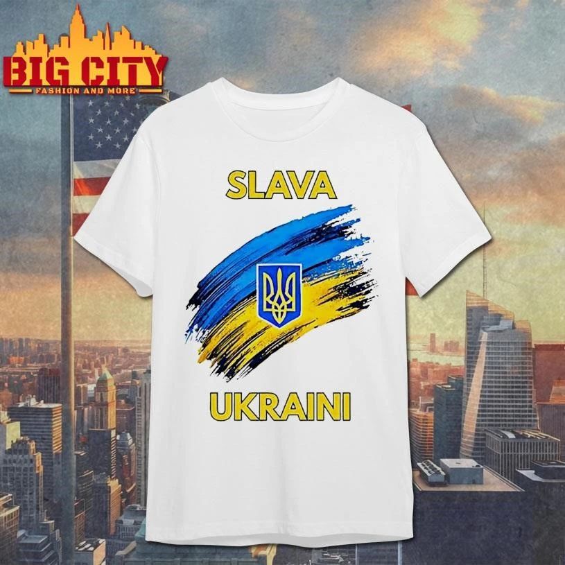 Slava Ukraini Ukrainian Slogan Graphic - Adult & Kids T-Shirts, Sweatshirts & Hoodies apparel design preview 1