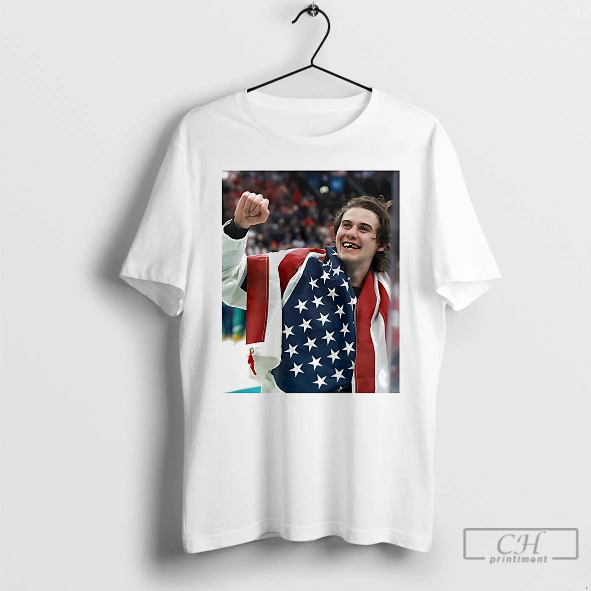 Classic Jack Hughes Teeth Loss Knockout - Adult & Kids T-Shirts, Sweatshirts & Hoodies apparel design preview 1