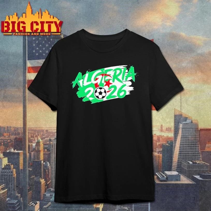 World Cup 2026 National Teams Algeria Flag - Adult & Kids T-Shirts, Sweatshirts & Hoodies apparel design preview 1