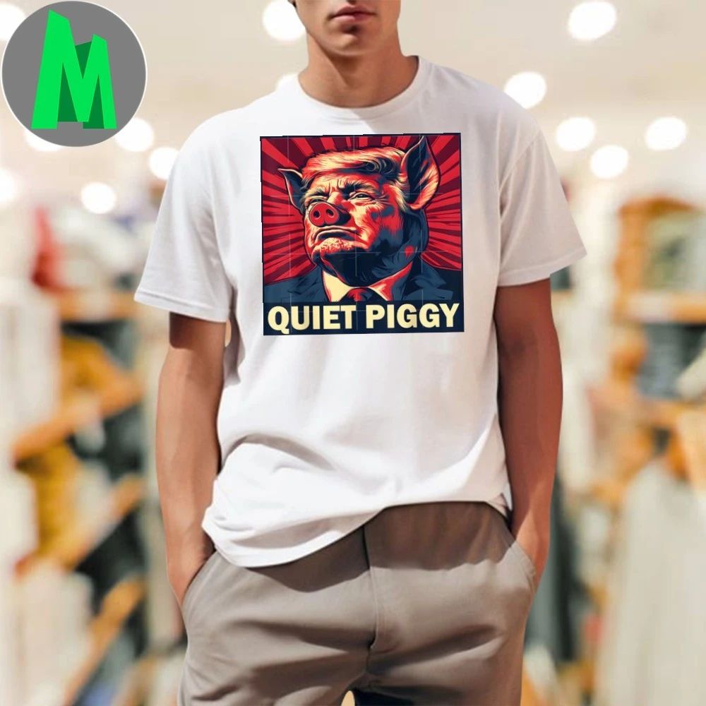 Trump Quiet Piggy Retro Vintage 2025 - Adult & Kids T-Shirts, Sweatshirts & Hoodies apparel design preview 1