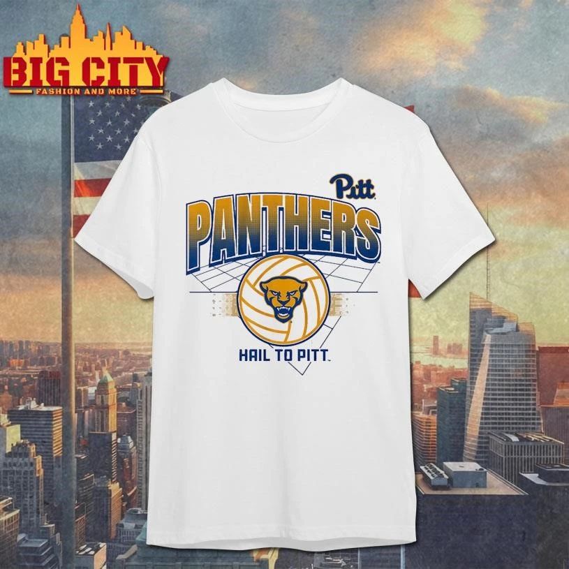 Pitt Panthers Volleyball Grid Graphic - Adult & Kids T-Shirts, Sweatshirts & Hoodies apparel design preview 1