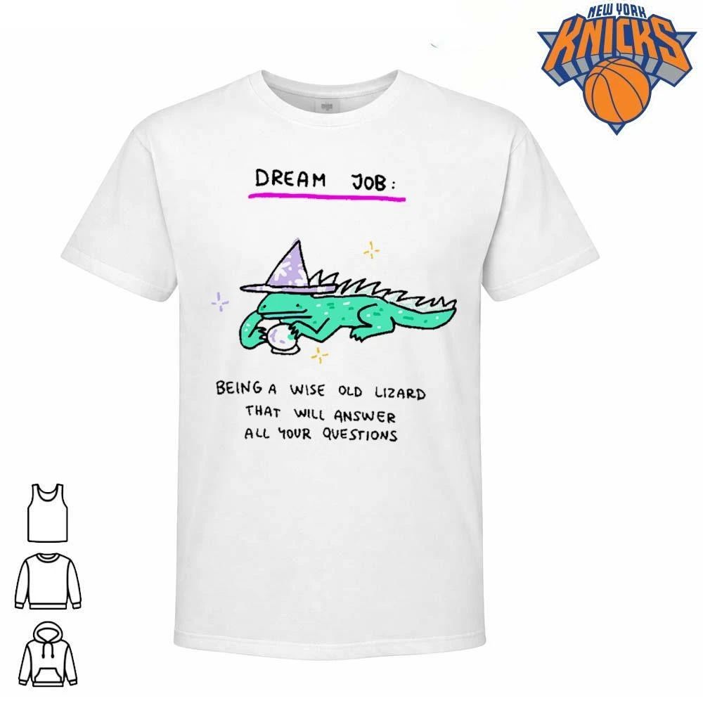 Dream Job Wise Old Lizard Wizard with crystal ball - Adult & Kids T-Shirts, Sweatshirts & Hoodies apparel design preview 1