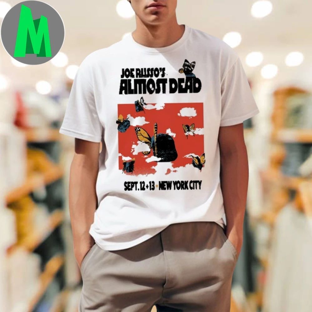 Joe Russo's Almost Dead New York City 2025 Sep 12 13 - Adult & Kids T-Shirts, Sweatshirts & Hoodies apparel design preview 1