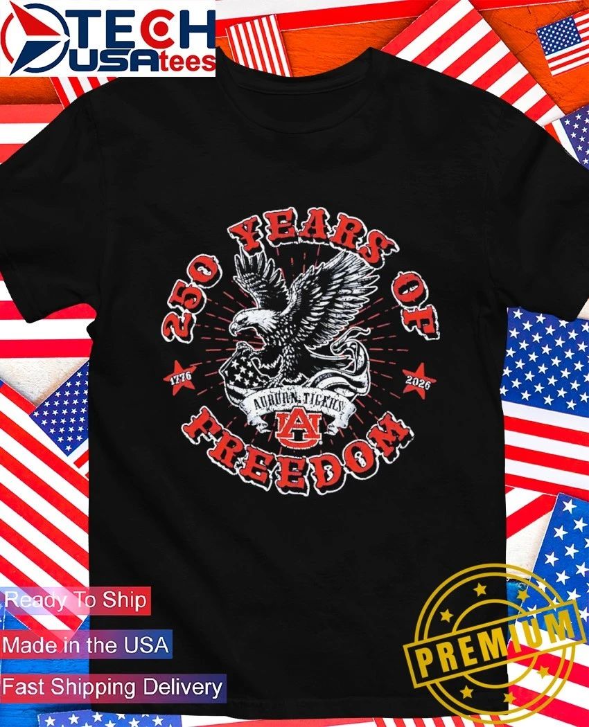 Auburn Tigers Americana 250 Years of Freedom - Adult & Kids T-Shirts, Sweatshirts & Hoodies apparel design preview 1