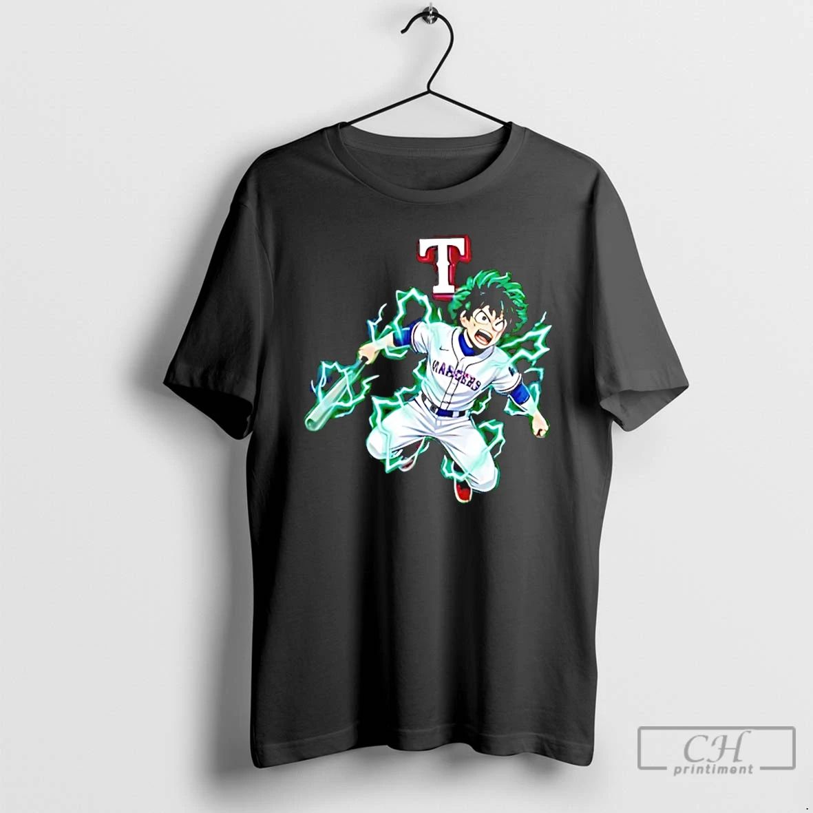Classic Texas Rangers X Deku My Hero Academia 2026 - Adult & Kids T-Shirts, Sweatshirts & Hoodies apparel design preview 1