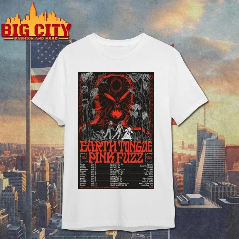 Earth Tongue USA Tour 2026 Poster - Adult & Kids T-Shirts, Sweatshirts & Hoodies apparel design preview 1