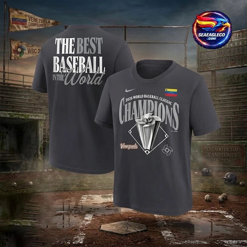 Venezuela Baseball 2026 World Classic Champions - Adult & Kids T-Shirts, Sweatshirts & Hoodies apparel design preview 1