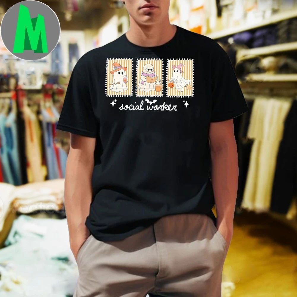 Social worker Ghost - Adult & Kids T-Shirts, Sweatshirts & Hoodies apparel design preview 1