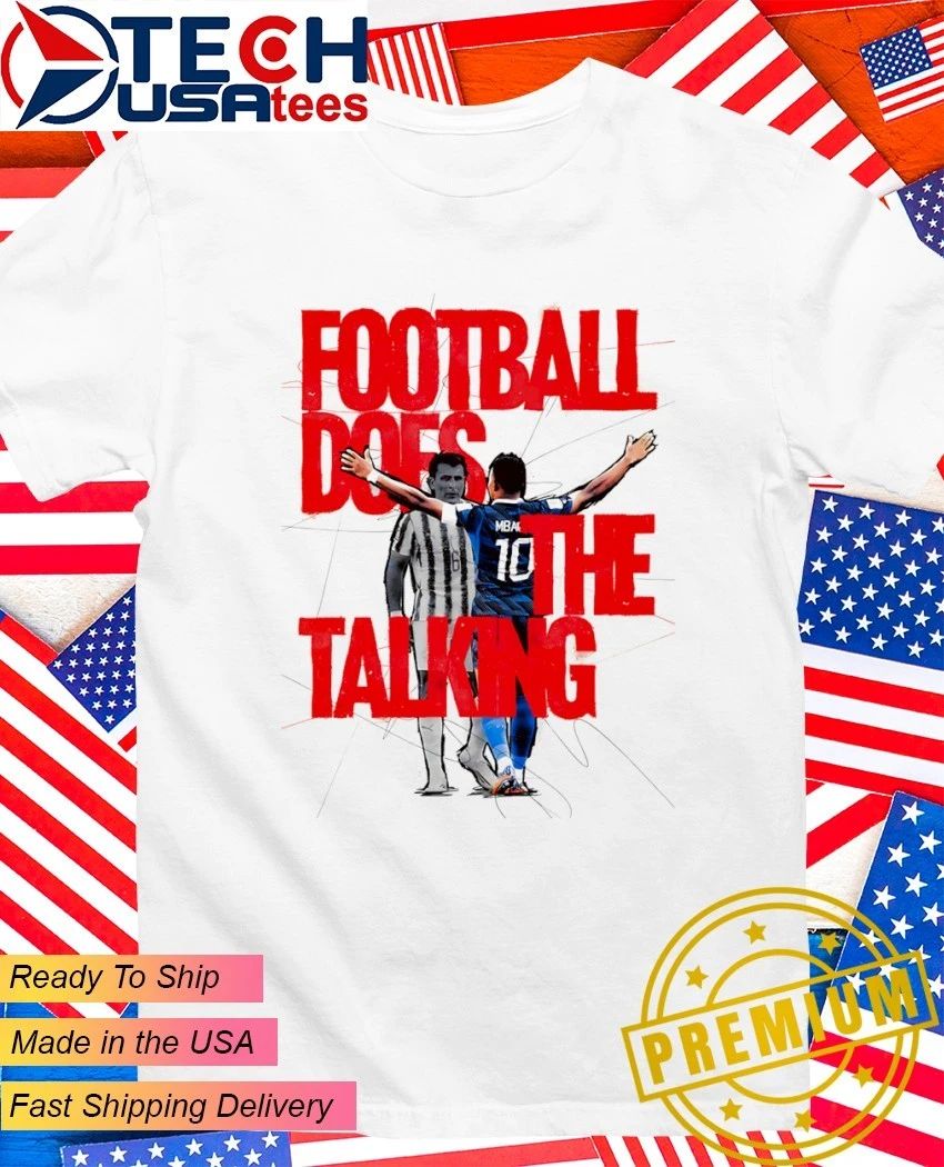 Kylian Mbappé football does the talking - Adult & Kids T-Shirts, Sweatshirts & Hoodies apparel design preview 1