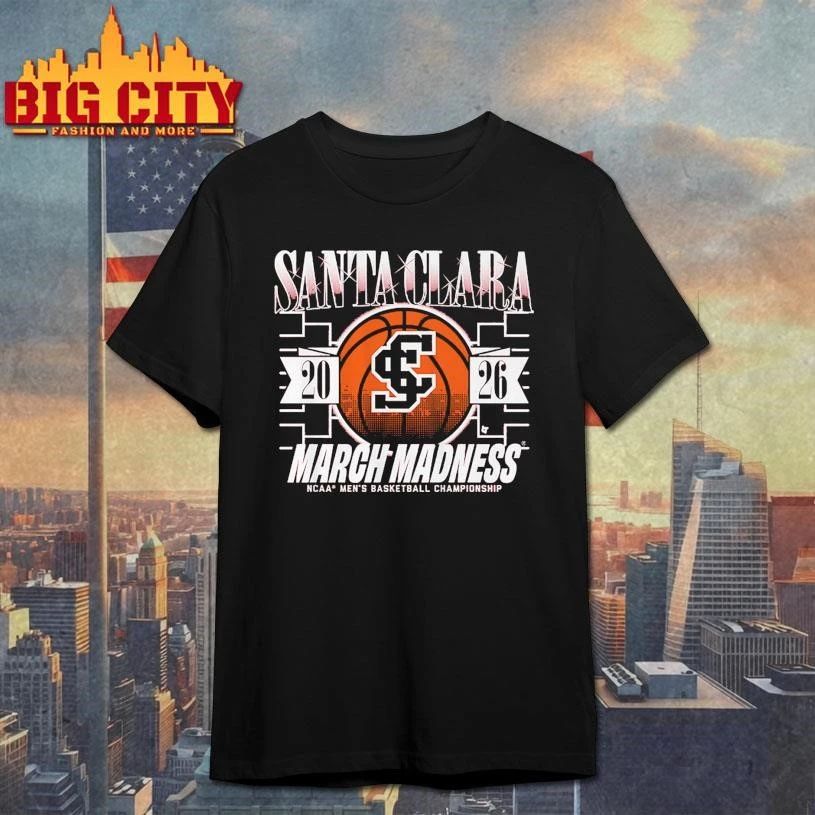 Santa Clara Broncos MBB 2026 March Madness - Adult & Kids T-Shirts, Sweatshirts & Hoodies apparel design preview 1