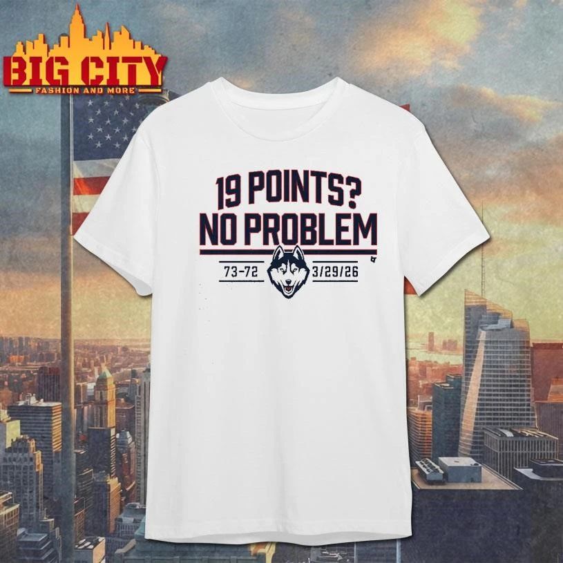 UConn Basketball 19 Points No Problem College - Adult & Kids T-Shirts, Sweatshirts & Hoodies apparel design preview 1