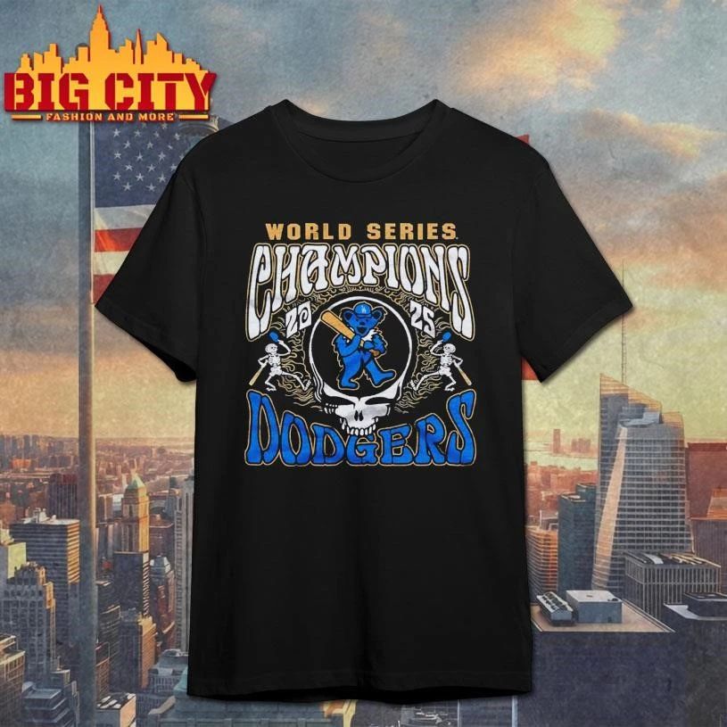 Dodgers x Grateful Dead 2026 Gold Collection Graphic - Adult & Kids T-Shirts, Sweatshirts & Hoodies apparel design preview 1