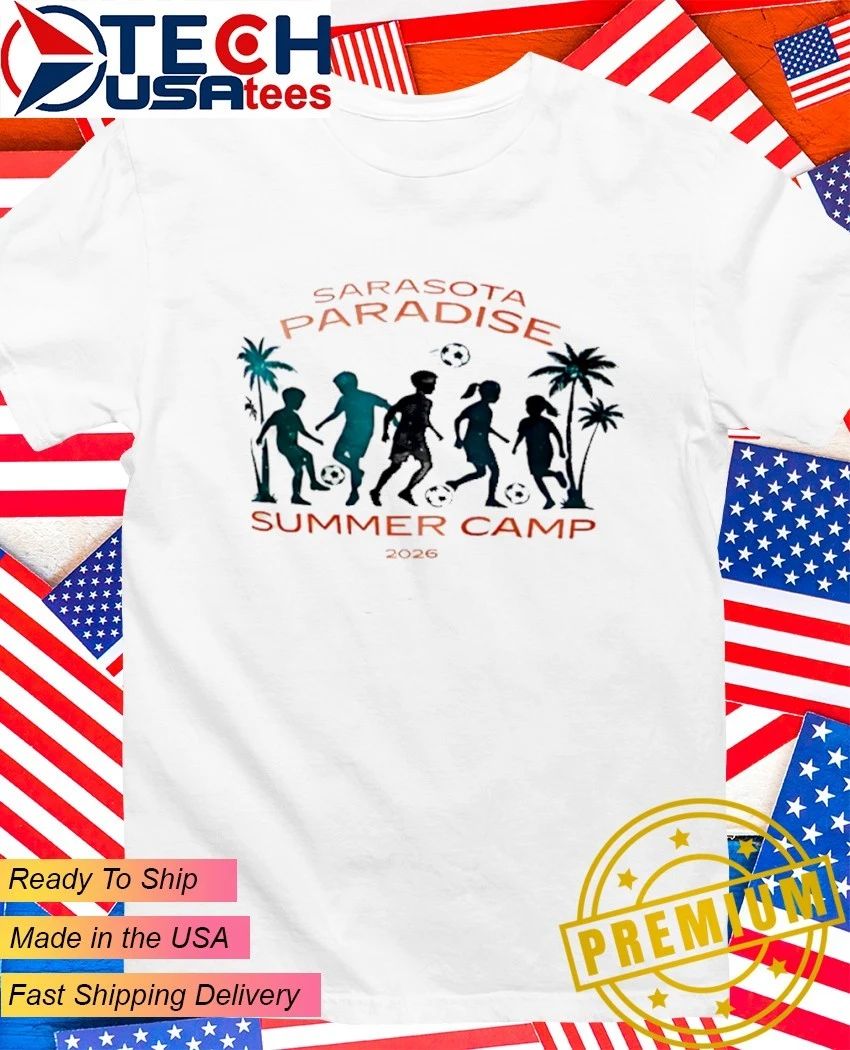 Sarasota Paradise Summer Camp 2026 silhouettes - Adult & Kids T-Shirts, Sweatshirts & Hoodies apparel design preview 1