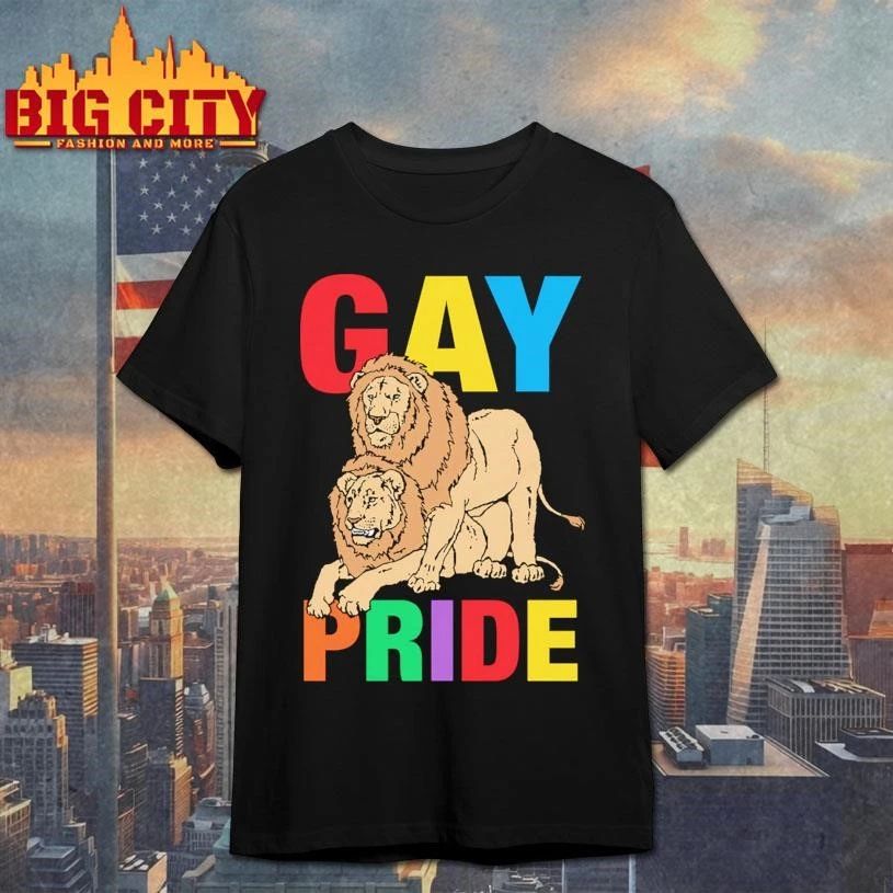 Gay Pride Lion Funny - Adult & Kids T-Shirts, Sweatshirts & Hoodies apparel design preview 1