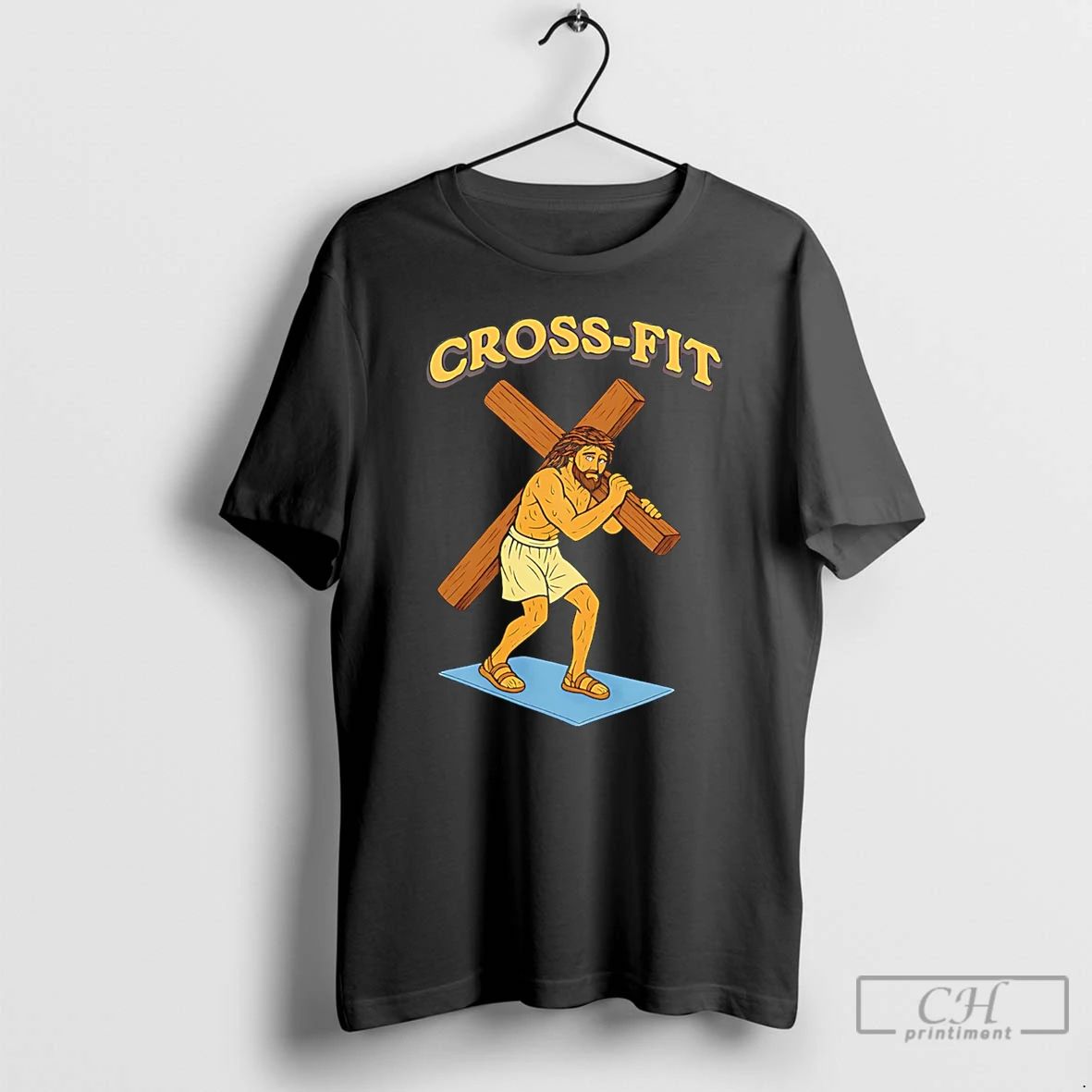 Classic Jesus Cross Fit Cartoon - Adult & Kids T-Shirts, Sweatshirts & Hoodies apparel design preview 1