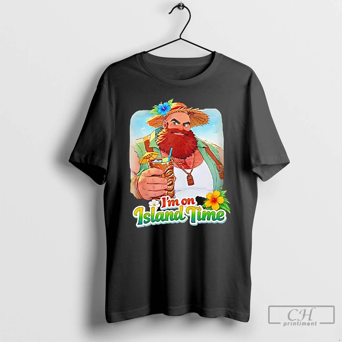 Classic Im On Island Time Cartoon - Adult & Kids T-Shirts, Sweatshirts & Hoodies apparel design preview 1
