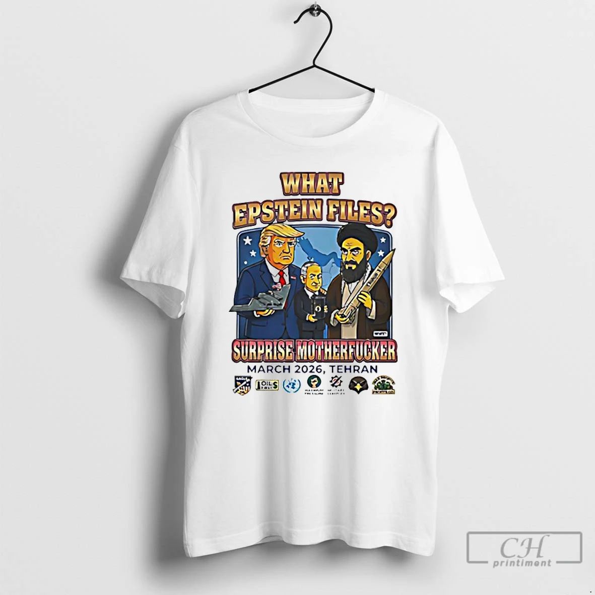 Classic What Epstein Files Surprise Motherfucker Usa - Adult & Kids T-Shirts, Sweatshirts & Hoodies apparel design preview 1