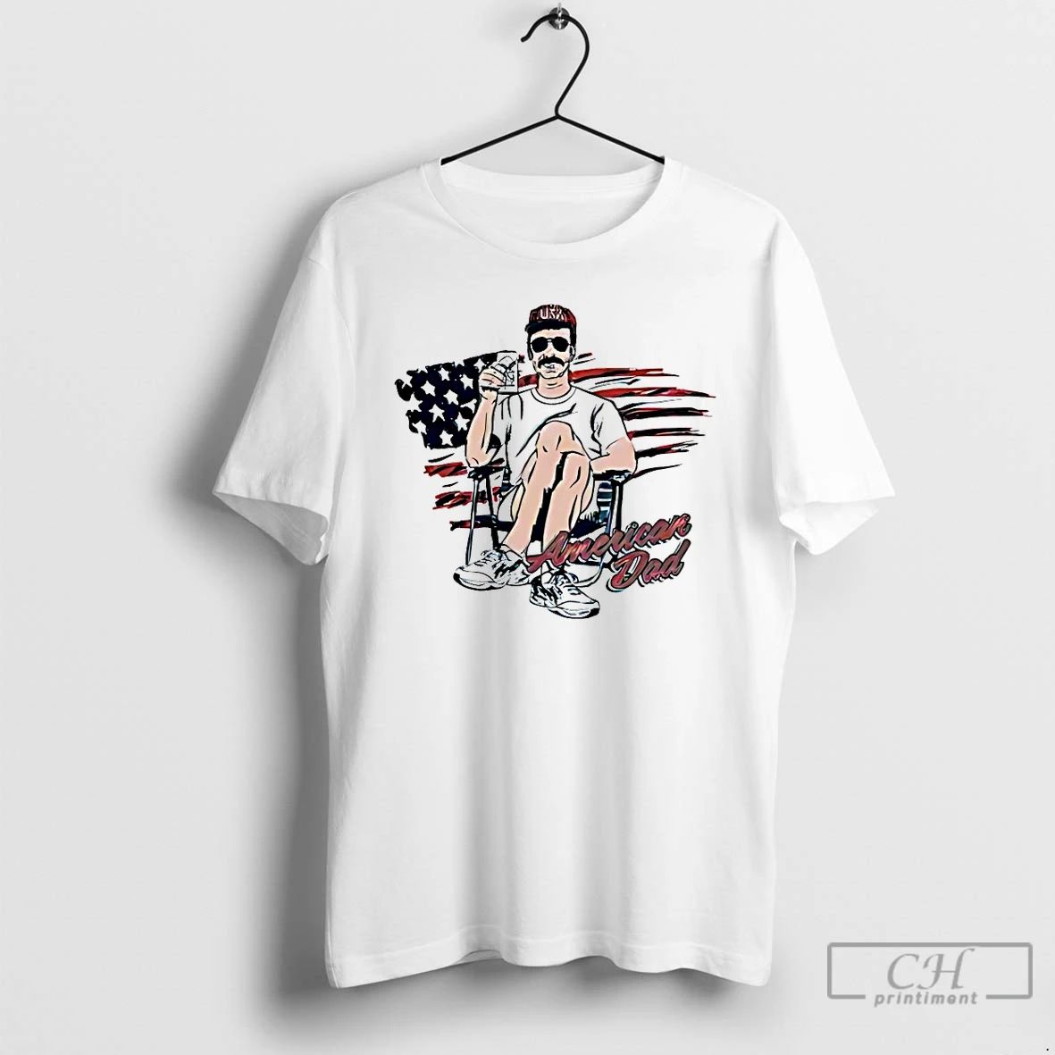 Classic American Dad - Adult & Kids T-Shirts, Sweatshirts & Hoodies apparel design preview 1