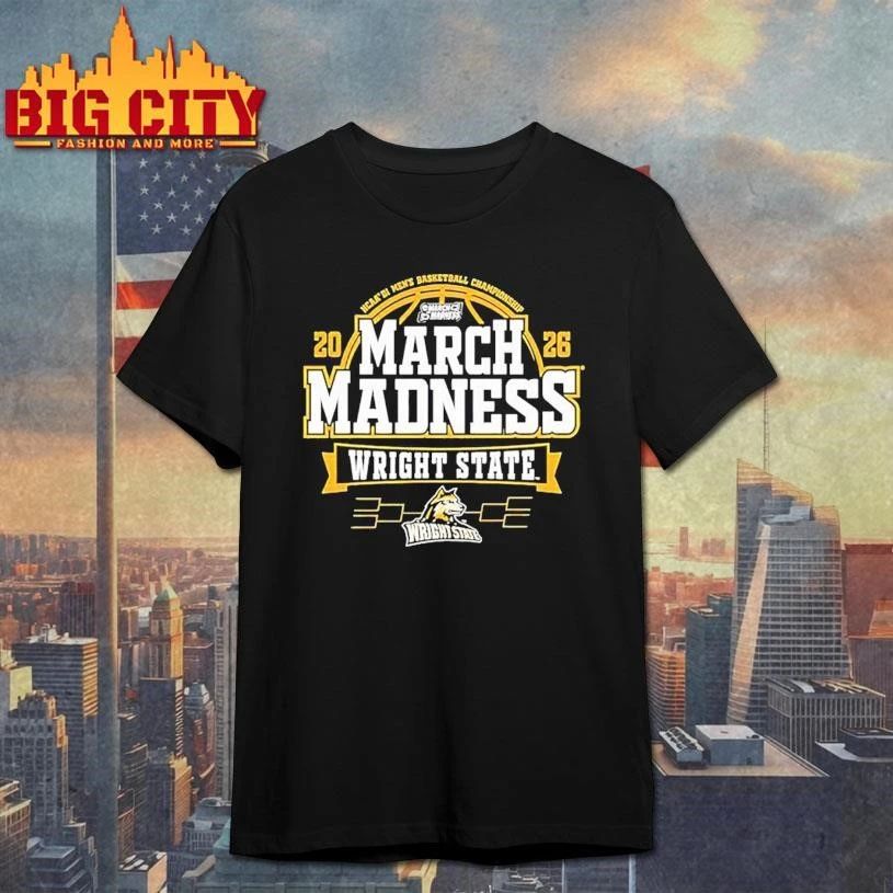 Wright State Raiders 2026 Men's Basketball March - Adult & Kids T-Shirts, Sweatshirts & Hoodies apparel design preview 1