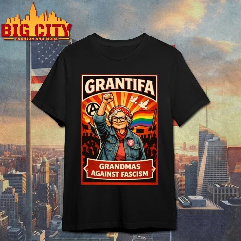 Grantifa Grandmas Against Fascism - Adult & Kids T-Shirts, Sweatshirts & Hoodies apparel design preview 1