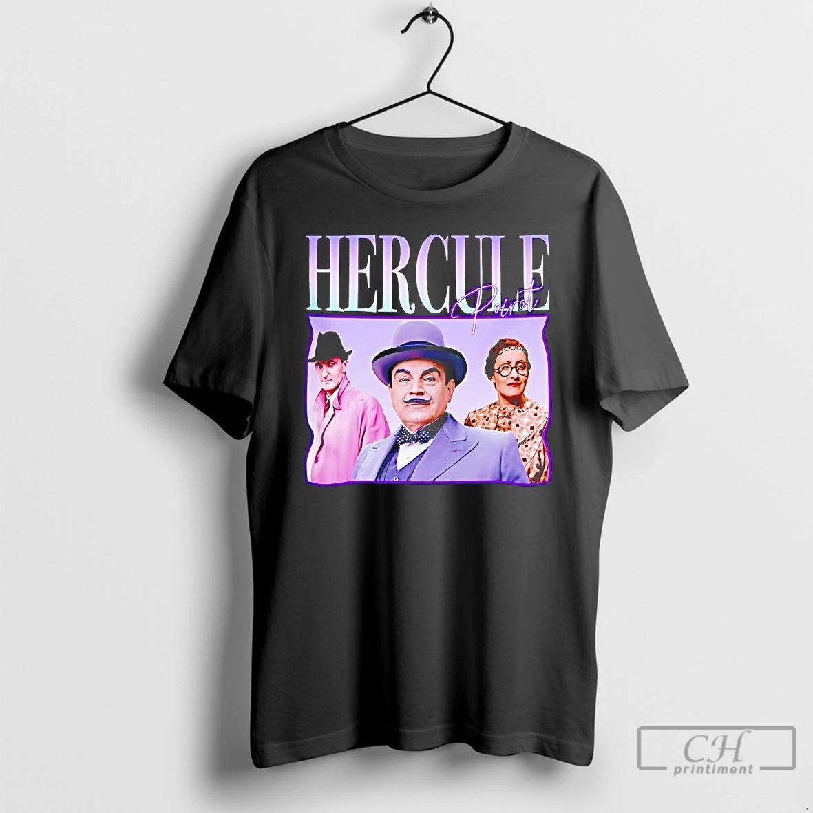 Classic Agatha Christie Hercule Poirot David Suchet - Adult & Kids T-Shirts, Sweatshirts & Hoodies apparel design preview 1