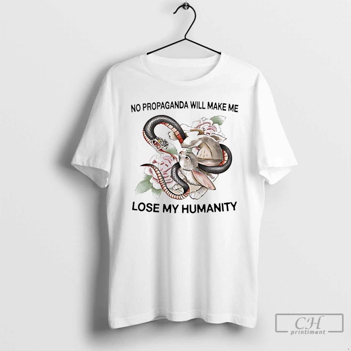 Classic No Propaganda Will Make Me Lose My Humanity - Adult & Kids T-Shirts, Sweatshirts & Hoodies apparel design preview 1