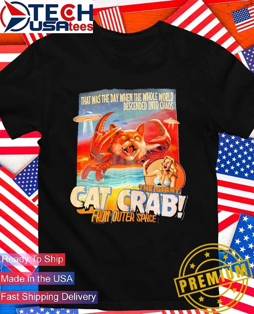 The Giant Cat Crab from Outer Space - Adult & Kids T-Shirts, Sweatshirts & Hoodies apparel design preview 1