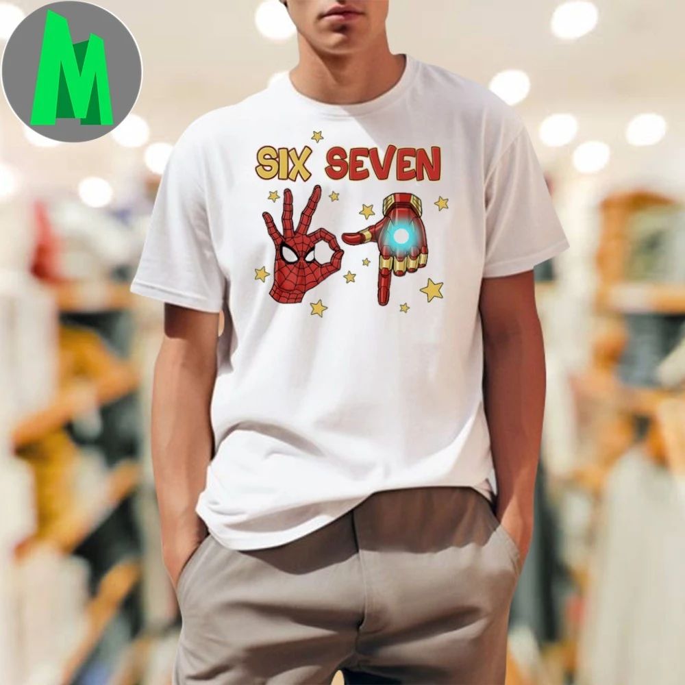 Iron man hand six seven - Adult & Kids T-Shirts, Sweatshirts & Hoodies apparel design preview 1