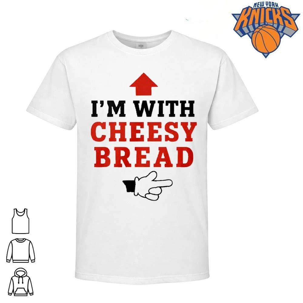 Funny I Im With Cheesy Bread Arrow Pointer Meme - Adult & Kids T-Shirts, Sweatshirts & Hoodies apparel design preview 1