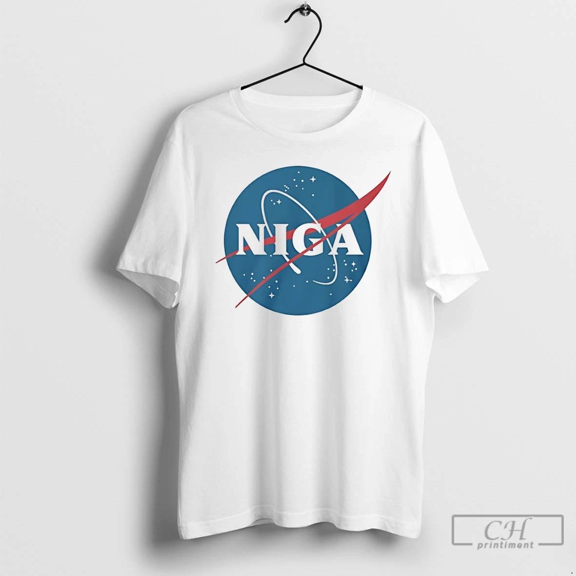 Classic Niga Nasa Parody Logo - Adult & Kids T-Shirts, Sweatshirts & Hoodies apparel design preview 1