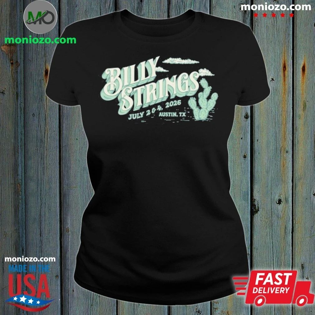 Billy Strings 2026 Austin City Limits Cactus - Adult & Kids T-Shirts, Sweatshirts & Hoodies apparel design preview 1