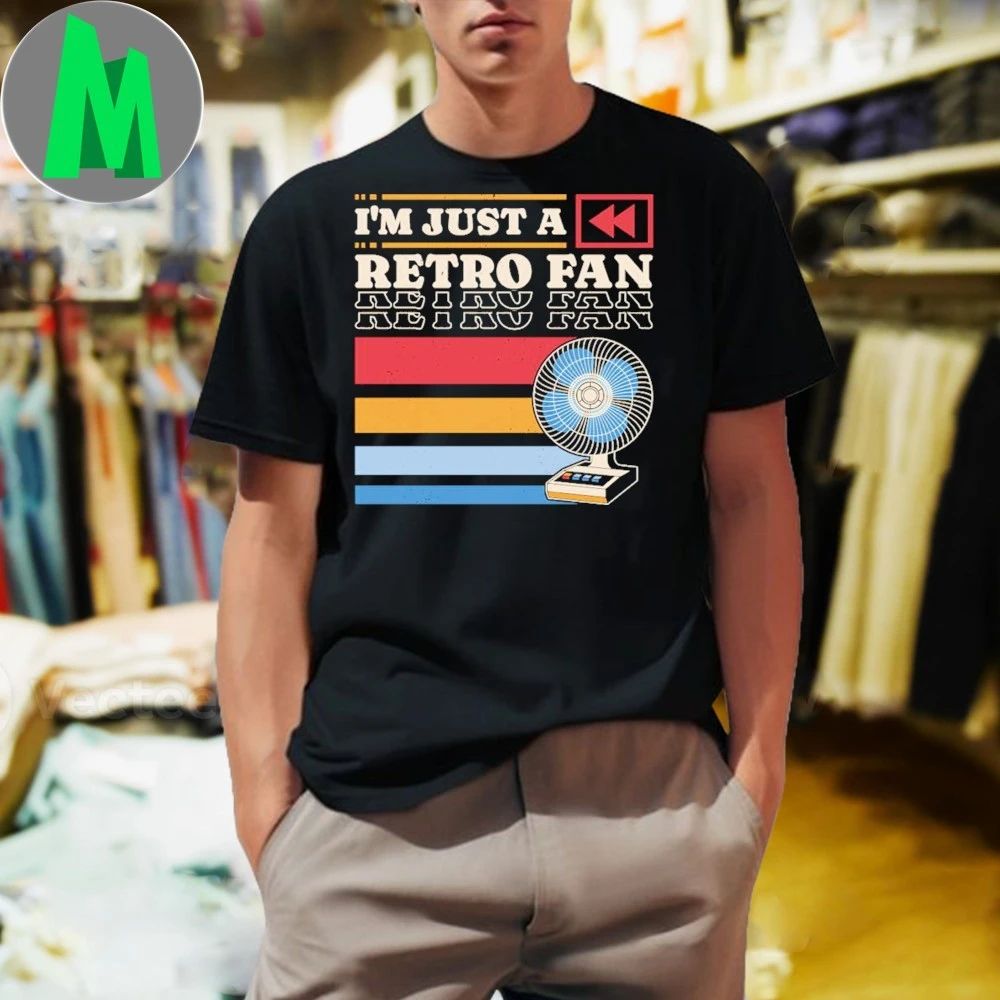 I'm Just a Retro Fan - Adult & Kids T-Shirts, Sweatshirts & Hoodies apparel design preview 1