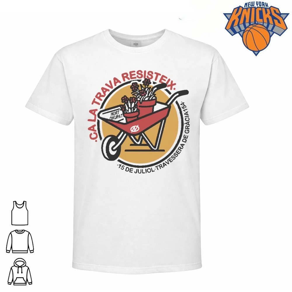 Ca La Trava Resisteix Hort Okupat Wheelbarrow Flowers - Adult & Kids T-Shirts, Sweatshirts & Hoodies apparel design preview 1