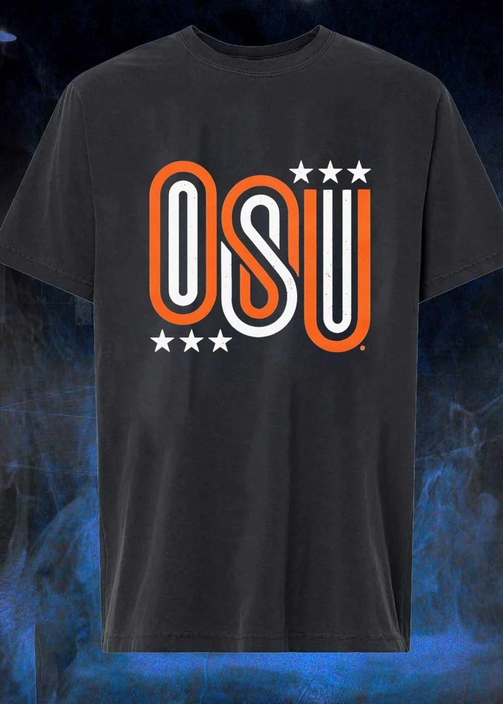 OSU Letters Stars - Adult & Kids T-Shirts, Sweatshirts & Hoodies apparel design preview 1
