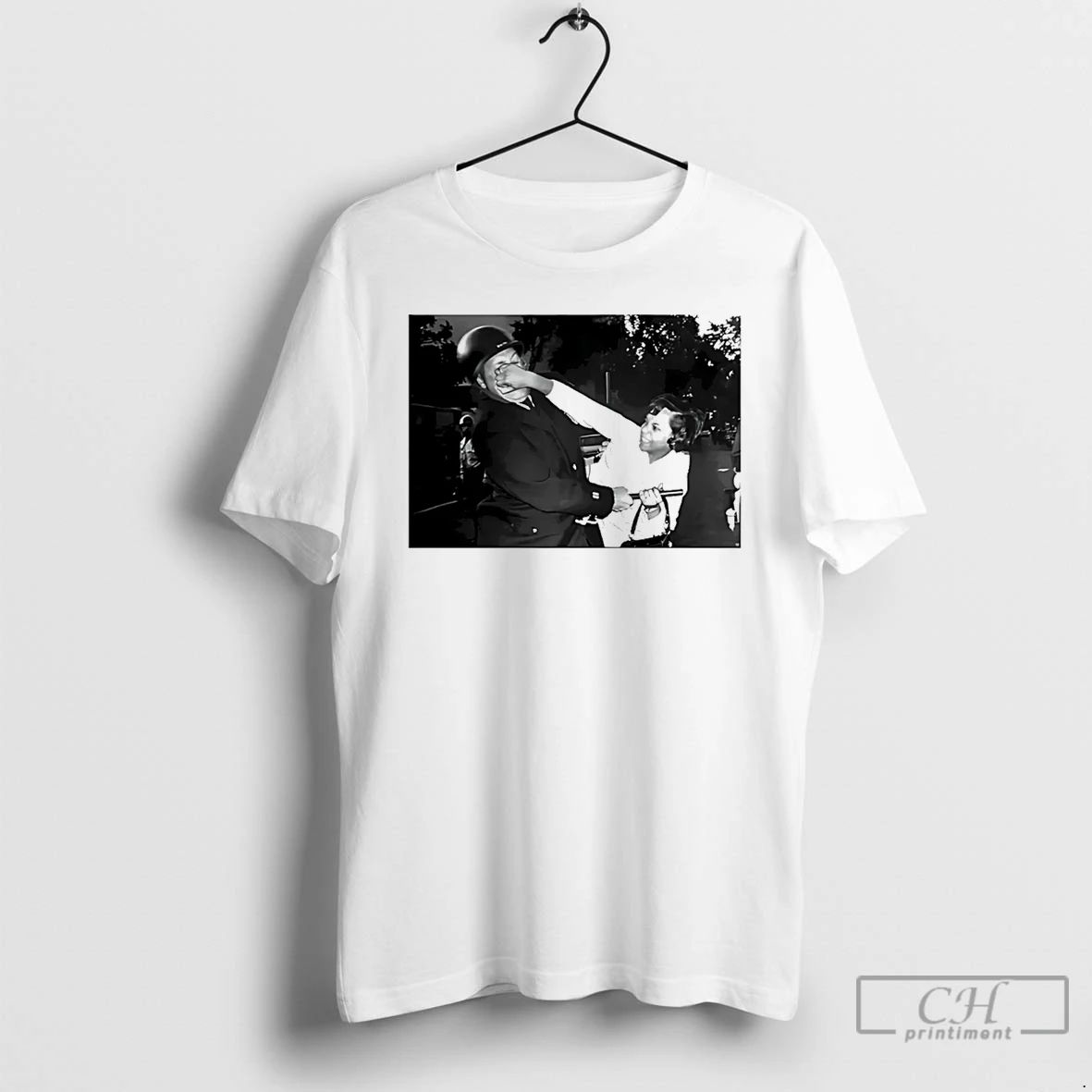 Classic Pamela Echols Punching Policeman - Adult & Kids T-Shirts, Sweatshirts & Hoodies apparel design preview 1
