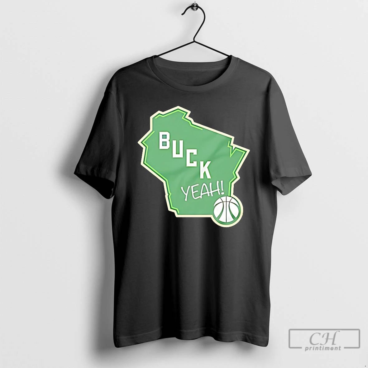 Classic Milwaukee Bucks Alternate Green Logo - Adult & Kids T-Shirts, Sweatshirts & Hoodies apparel design preview 1