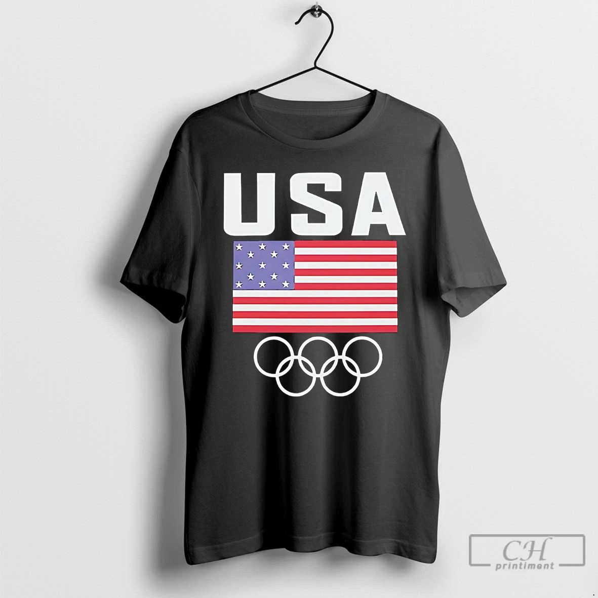 Classic Usa Olympic American Flag - Adult & Kids T-Shirts, Sweatshirts & Hoodies apparel design preview 1