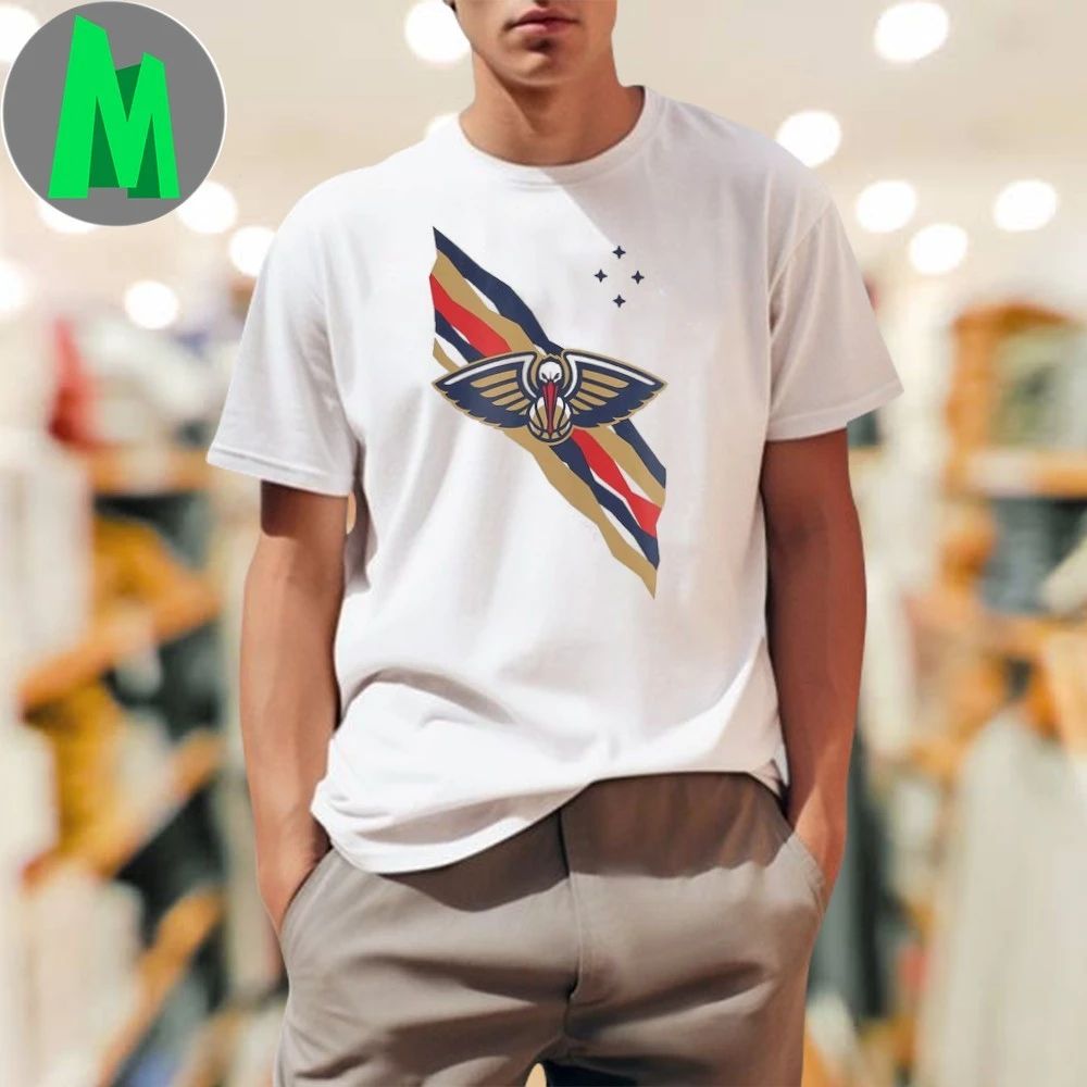 Orleans Pelicans OVO x NBA Logo 2025 - Adult & Kids T-Shirts, Sweatshirts & Hoodies apparel design preview 1