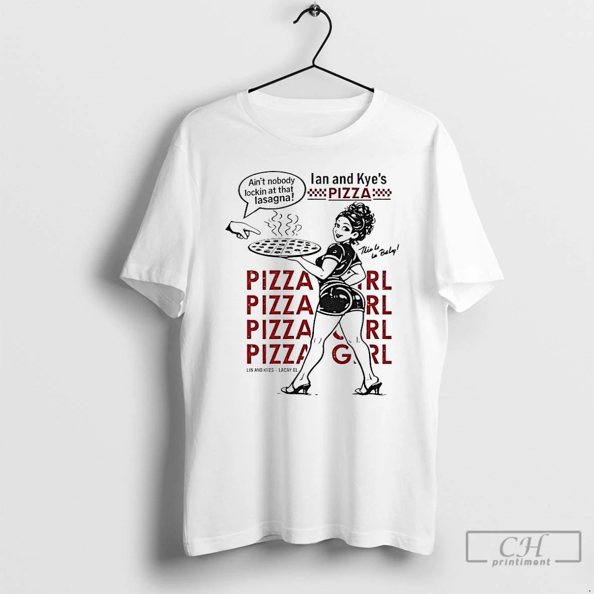 Classic Ian And Kyes Pizza Girl - Adult & Kids T-Shirts, Sweatshirts & Hoodies apparel design preview 1