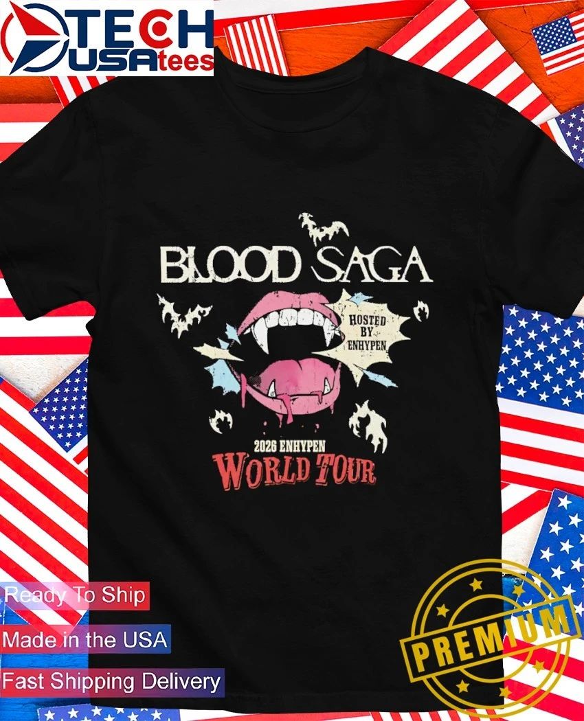 Enhypen Blood Saga World Tour - Adult & Kids T-Shirts, Sweatshirts & Hoodies apparel design preview 1