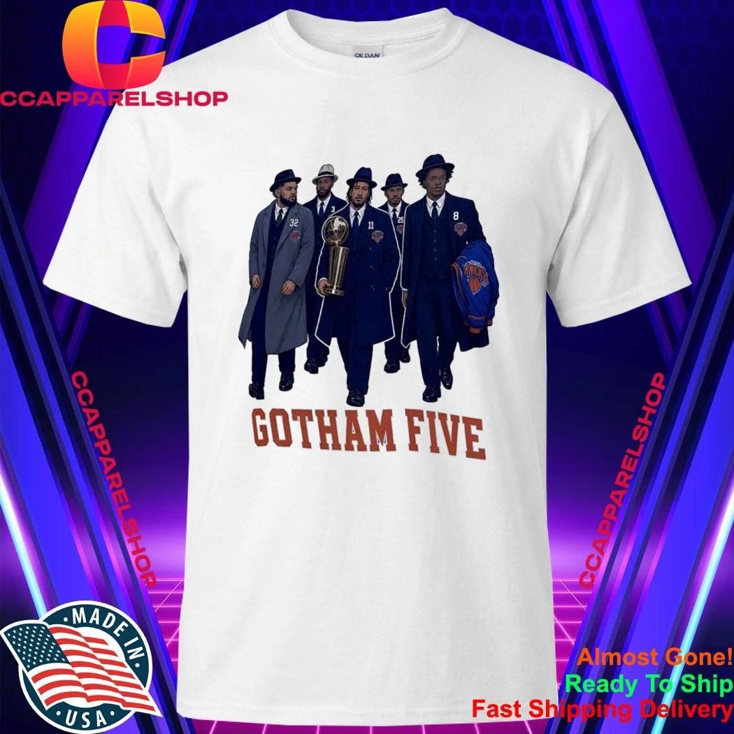 Gotham Five Knicks 2026 Nba Champions Lineup - Adult & Kids T-Shirts, Sweatshirts & Hoodies apparel design preview 1