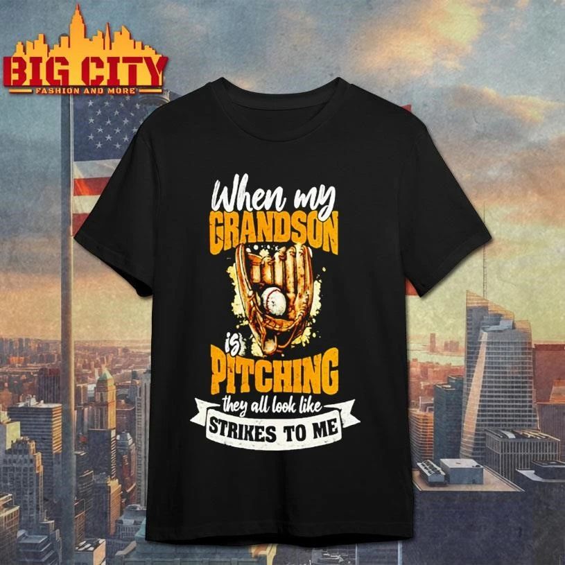 Hen My Grandson Is Pitching They All Look Like - Adult & Kids T-Shirts, Sweatshirts & Hoodies apparel design preview 1