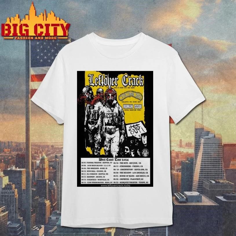 Leftover Crack West Coast Tour 2026 Poster - Adult & Kids T-Shirts, Sweatshirts & Hoodies apparel design preview 1