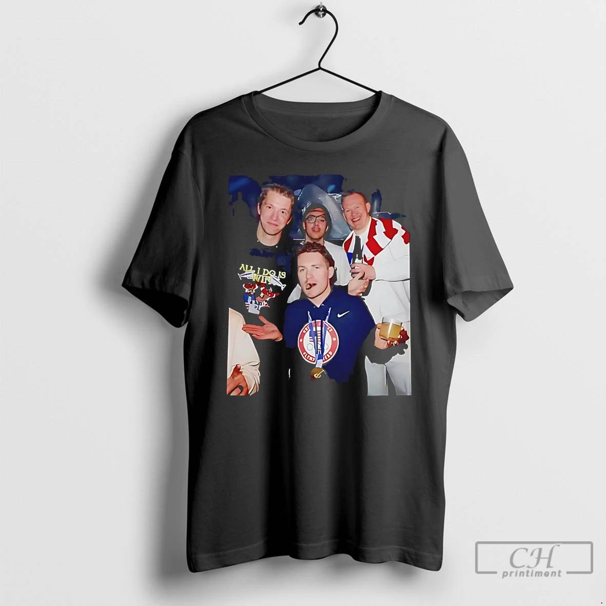 Classic Usa Mens Hockey Team Celebrates - Adult & Kids T-Shirts, Sweatshirts & Hoodies apparel design preview 1