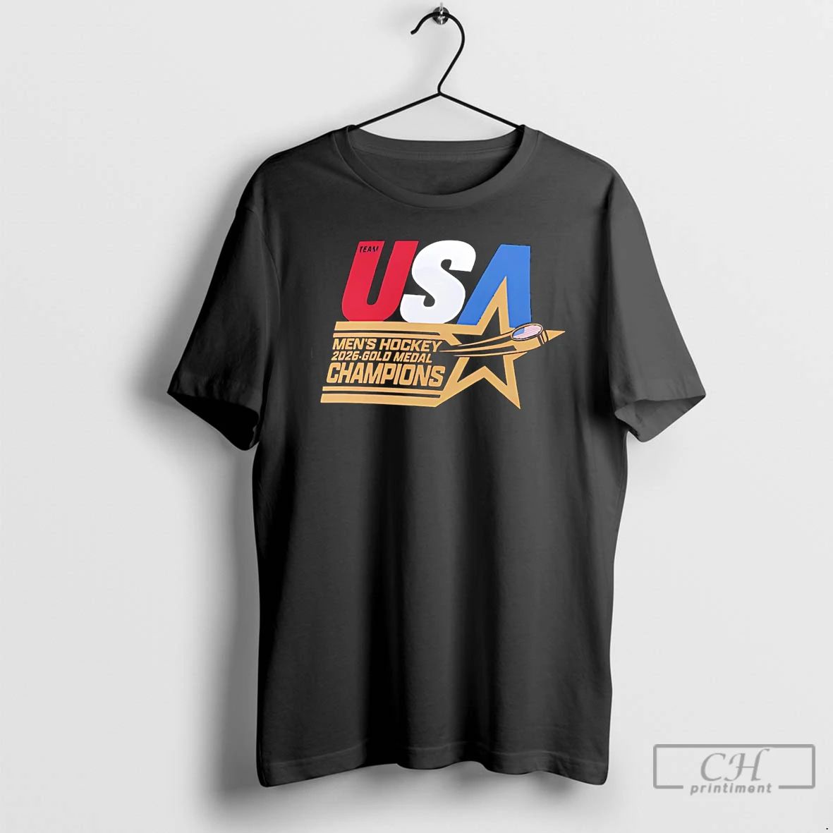 Classic Us Mens Olympic Hockey 2026 Winter Olympics - Adult & Kids T-Shirts, Sweatshirts & Hoodies apparel design preview 1