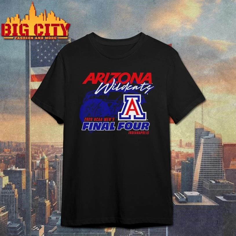 Arizona Wildcats 2026 NCAA Final Four College - Adult & Kids T-Shirts, Sweatshirts & Hoodies apparel design preview 1